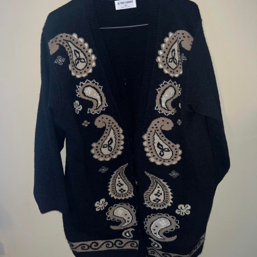 Alfred Dunner Paisley Cardigan